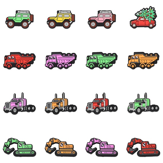 16шт 16 стили пищевые экологически чистые силиконовые шарики, автомобиль