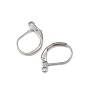 304 серьги из нержавеющей стали, Франция обруча серьги, 16x10x1.5 мм, отверстия: 1 мм, штифты: 1 мм
