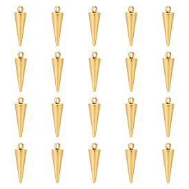 20 шт. 304 подвески из нержавеющей стали, шип / конус