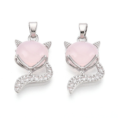 Латунные микро проложить кубического циркония подвески, без кадмия, без никеля и без свинца, cmолой, лиса