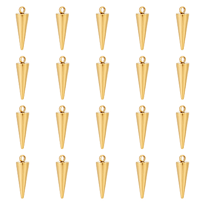 20 шт. 304 подвески из нержавеющей стали, шип / конус