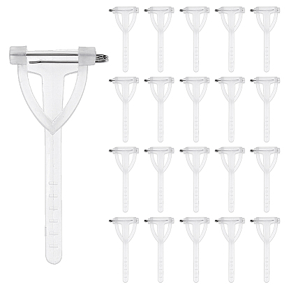 300шт. фурнитура для брошей из нержавеющей стали и пластика, треугольные