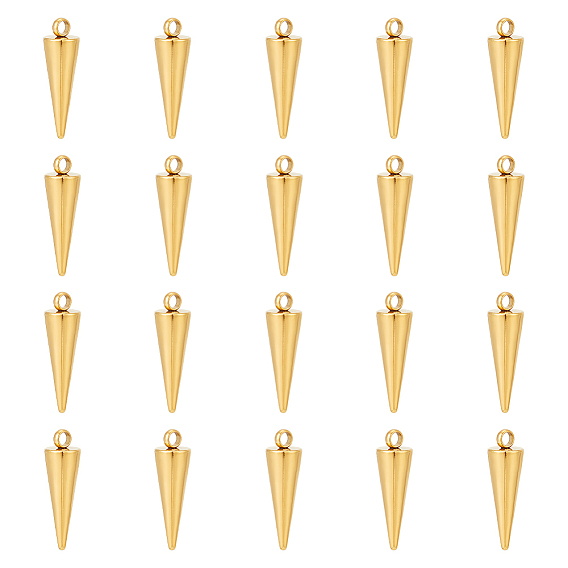 20 шт. 304 подвески из нержавеющей стали, шип / конус