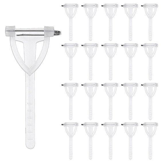 300шт. фурнитура для брошей из нержавеющей стали и пластика, треугольные