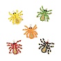 TOHO Glass Seed Baeded Pendants, Spider Charm, with Copper Wire