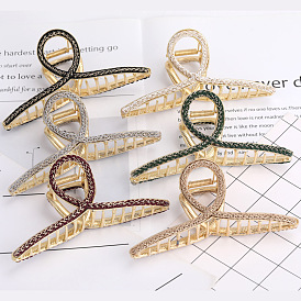 Chic 13.5cm Hair Claw Clip for Women - Knitted Braided Crossed Bun Hairstyle Accessory