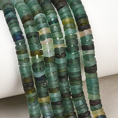 Бусы лэмпворк ручной работы, Плоский круглый / диск