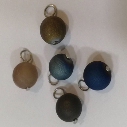 Electroplate Natural Agate Charms, with 304 Stainless Steel Head Pins