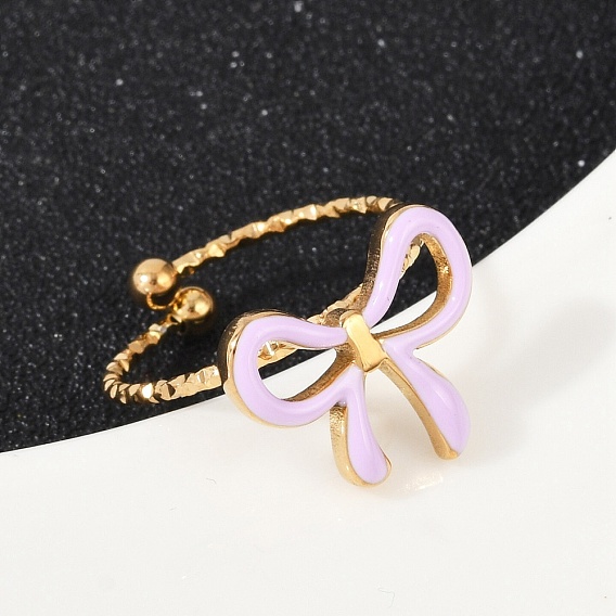 304 из нержавеющей манжеты кольца стальные эмалированные, бантом