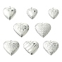 8 шт. 8 стили 304 подвески-медальоны из нержавеющей стали, сердце