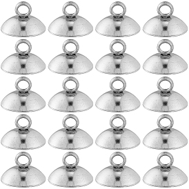 100шт. 304 нержавеющая сталь бусины колпачок подвеска дужки, для подвесных планок