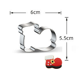 430 Stainless Steel Cookie Cutters, Cookies Moulds, DIY Biscuit Baking Tool, Christmas Boot