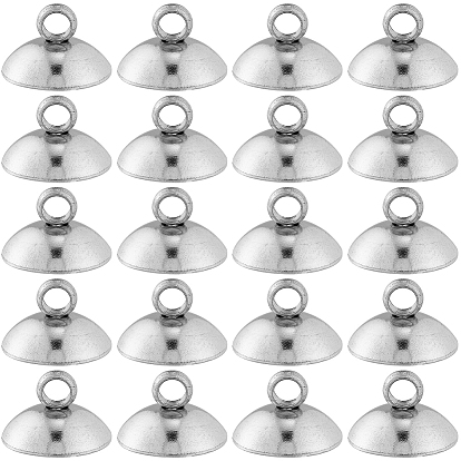 100шт. 304 нержавеющая сталь бусины колпачок подвеска дужки, для подвесных планок