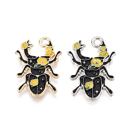 Подвески из эмали и сплава, longicorn, без свинца и без кадмия