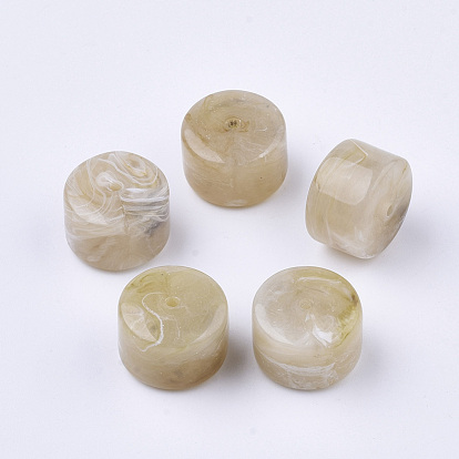 Acryl-Perlen, Nachahmung Edelstein-Stil, Zweifarbige Farbe, Kolumne