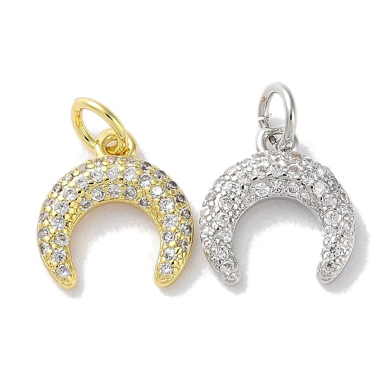 Стойка металлическая латунная микропрофилированная кубическая циркония подвески, долговечный, без свинца и без кадмия, луна