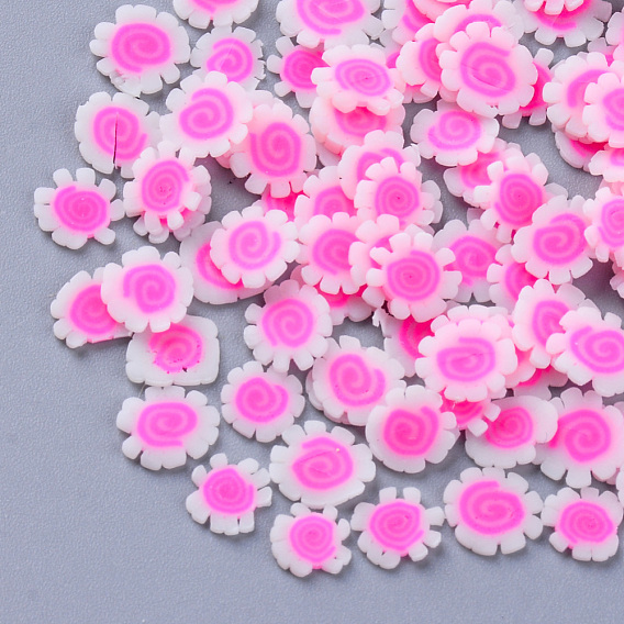 Cabochons en argile polymère manuels, tranches de pâte polymère pour nail art, Décoration de coques de téléphone et création de bijoux DIY, style alimentaire imitation, sushi