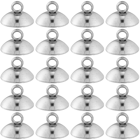 100шт. 304 нержавеющая сталь бусины колпачок подвеска дужки, для подвесных планок