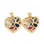 Латуни циркония кубической подвески, без кадмия и без свинца, очарование полого сердца