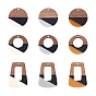 18 шт 9 подвески из смолы и орехового дерева