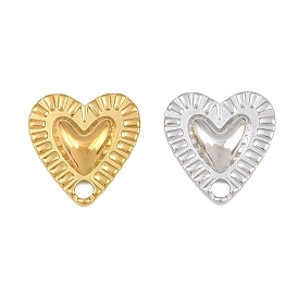 304 Stainless Steel Charms, Heart Charms
