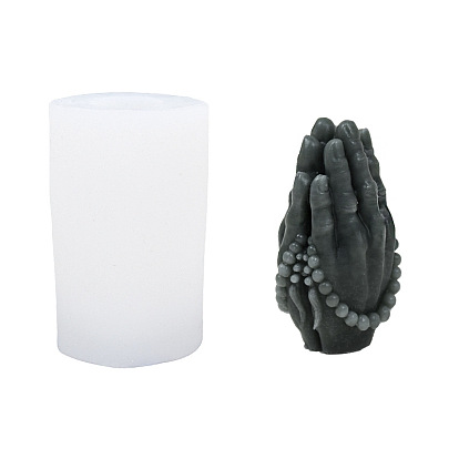 Имитация Будды, бусины, силиконовая форма, Изготовление свечей для ароматерапии своими руками, форма для украшения дома, ладонь