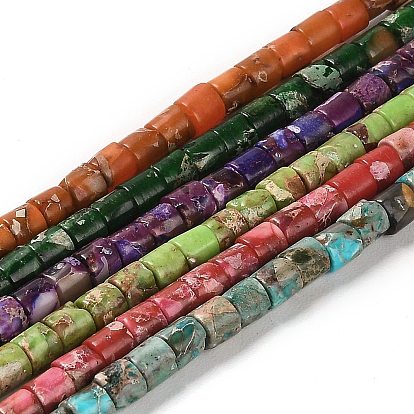 Синтетический регалит / имперская яшма / морские отложения, окрашенные, колонка