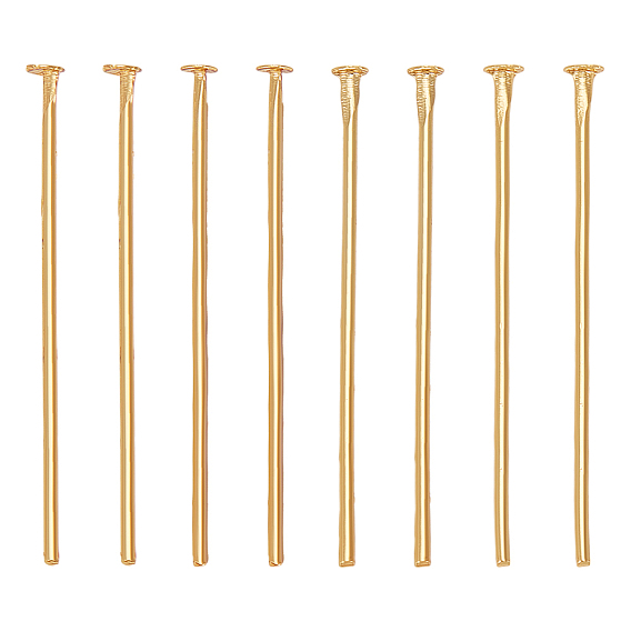 80Pcs Brass Flat Head Pins, Long-lasting Plated, Cadmium Free & Lead Free