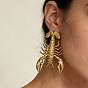 Alloy Stud Earrings for Women, Lobster