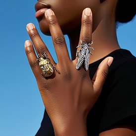 Регулируемые кольца для пальцев из цинкового сплава, насекомое