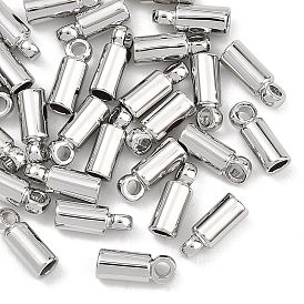 Embouts de cordon en laiton shegrace, embouts, colonne, sans cadmium et sans nickel et sans plomb, plaqué longue durée