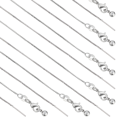 12шт. 1мм латунная цепочка с регулируемым ползунком для женщин