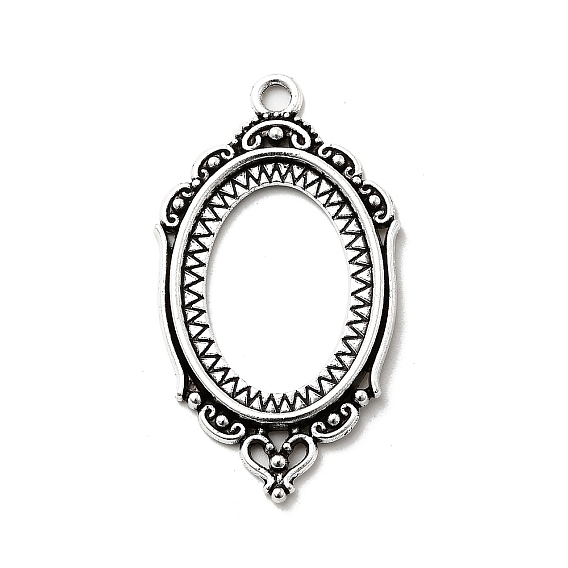 Старинные тибетские стиль сплава подвеска кабошон ободок открыть настройки задних, без кадмия и без свинца