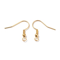 304 Stainless Steel Earring Hooks, Ear Wire, with Horizontal Loop