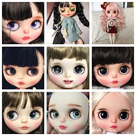 Plastic Doll Face, without Eye, for Female BJD Doll Accessories Marking