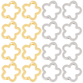 20шт 2 цвета сплава бусины рамка, цветок