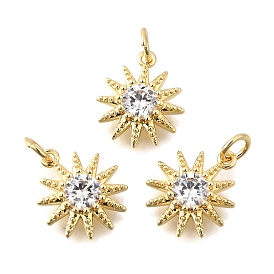 Латунные микро проложить кубического циркония подвески, солнечные чары, стойки покрытие, прочное покрытие, без кадмия и без свинца, с целью перехода в кольце