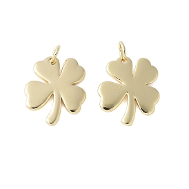 Латунные подвески, клевер амулеты, стойки покрытие, долговечный, без кадмия и без свинца, с целью перехода в кольце