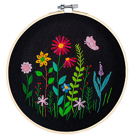 Embroidery DIY fabric cross stitch material package embroidery frame painting kit English European embroidery