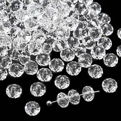 К 9 стекло, к 9 стекло, имитация Австрийские кристаллические шарики, класс AAA, граненые, рондель