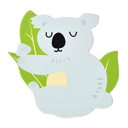 Koala Shape Paper Candy Lollipops Cards, for Baby Shower and Birthday Party Decoration