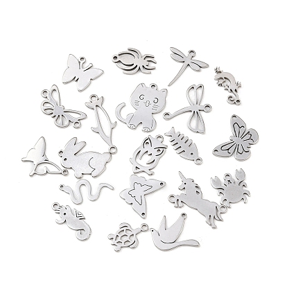 20 шт. 201 подвески из нержавеющей стали, разнообразные