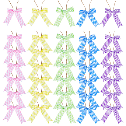 50 шт 5 цвета полиэстер бант подарочная коробка упаковка украшения