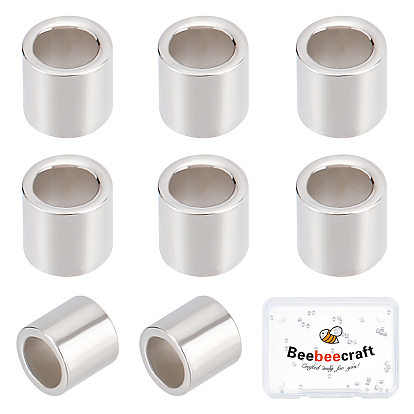 50Pcs 925 Sterling Silver Spacer Beads, Tube