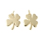 Латунные подвески, клевер амулеты, стойки покрытие, долговечный, без кадмия и без свинца, с целью перехода в кольце
