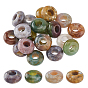 20шт. натуральный индийский агат европейские бусины, бусины с большим отверстием, рондель