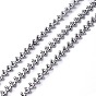 304 Stainless Steel Cobs Chains, Unwelded, with Spool
