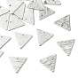 SHEGRACE Brass Pendants, Triangle Charms, Stamping Blank Tag, Brushed Finish, Cadmium Free & Lead Free & Nickel Free