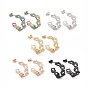 304 Stainless Steel Bear Paw Print Wrap Stud Earrings for Women