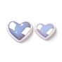 ABS Plastic Imitation Pearl, AB Color Plated, Heart